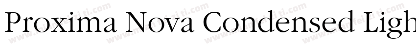 Proxima Nova Condensed Light ltalic字体转换